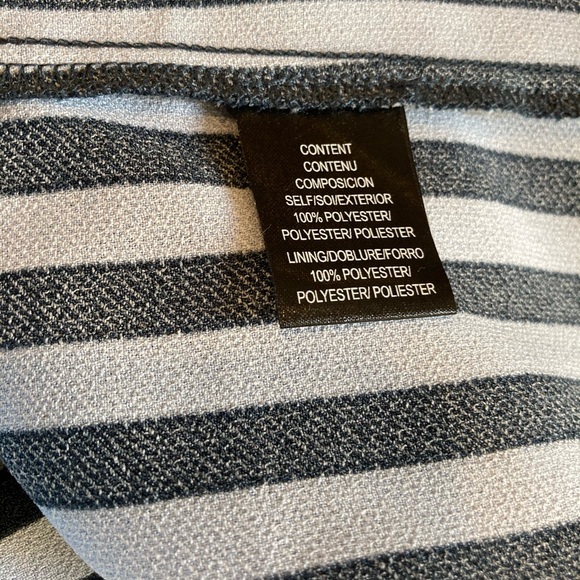 Charles Henry stripe tie shoulder jumpsuit navy size L - Picture 11 of 11